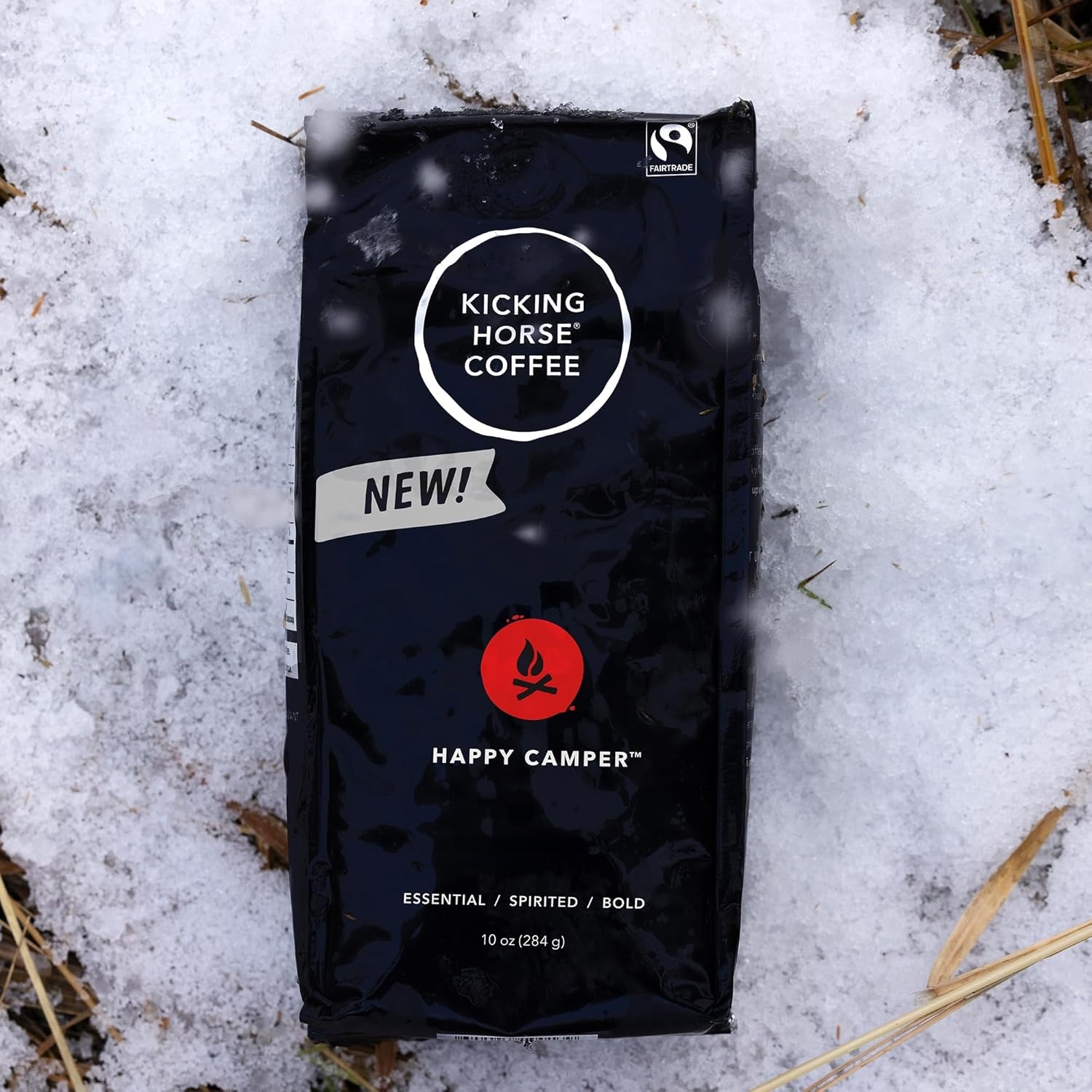 Kicking Horse Happy Camper Ground Coffee, 10 Ounce – Certified Organic, Fairtrade, Kosher Coffee (Pack of 6)