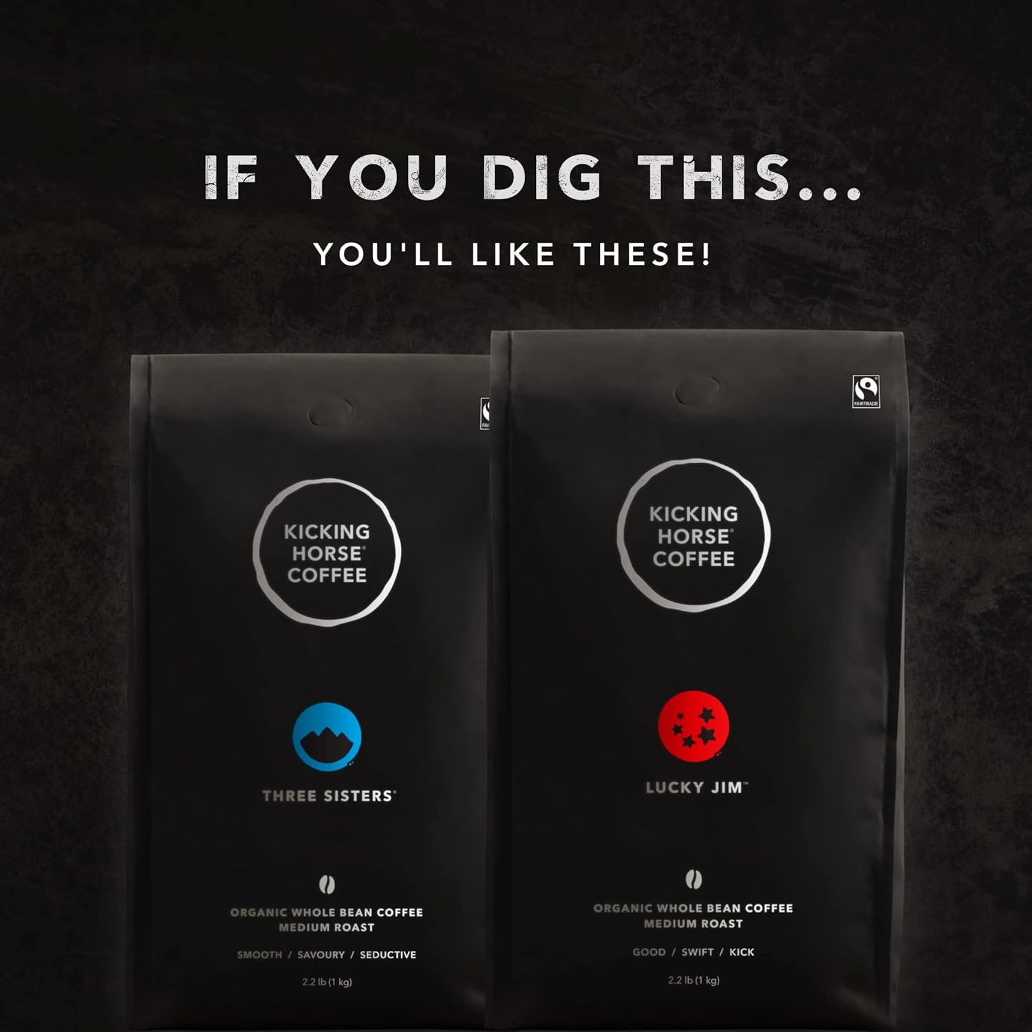 Kicking Horse Coffee Smart Ass, Medium Roast, Whole Bean, Certified Organic, Fairtrade, Kosher, 10 Ounce (Pack of 6)(35.2 Ounce (Pack of 6))
