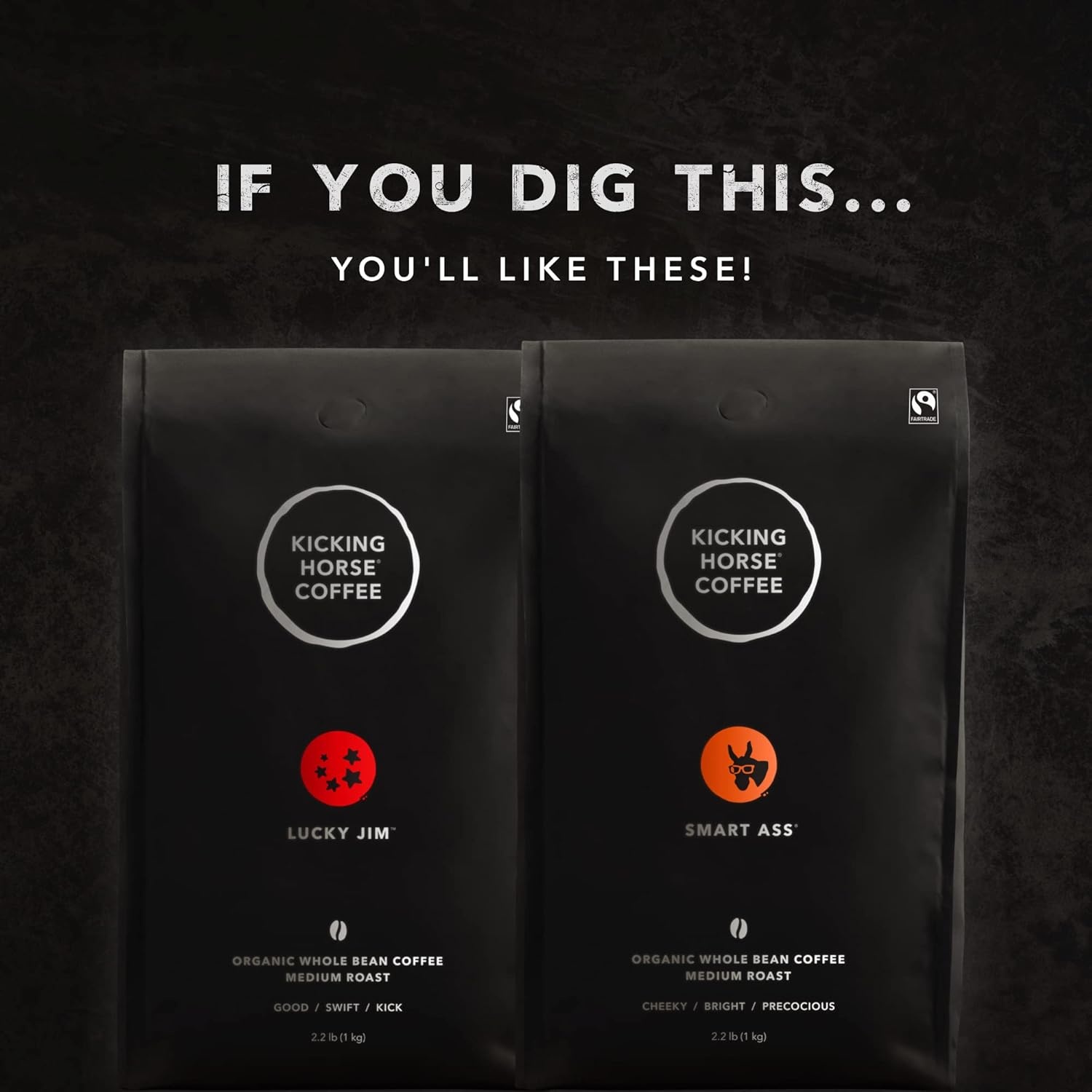 Kicking Horse Coffee Cliff Hanger Espresso, Medium Roast, Whole Bean, 1 Kg (Pack of 6) – Certified Organic, Fairtrade, Kosher