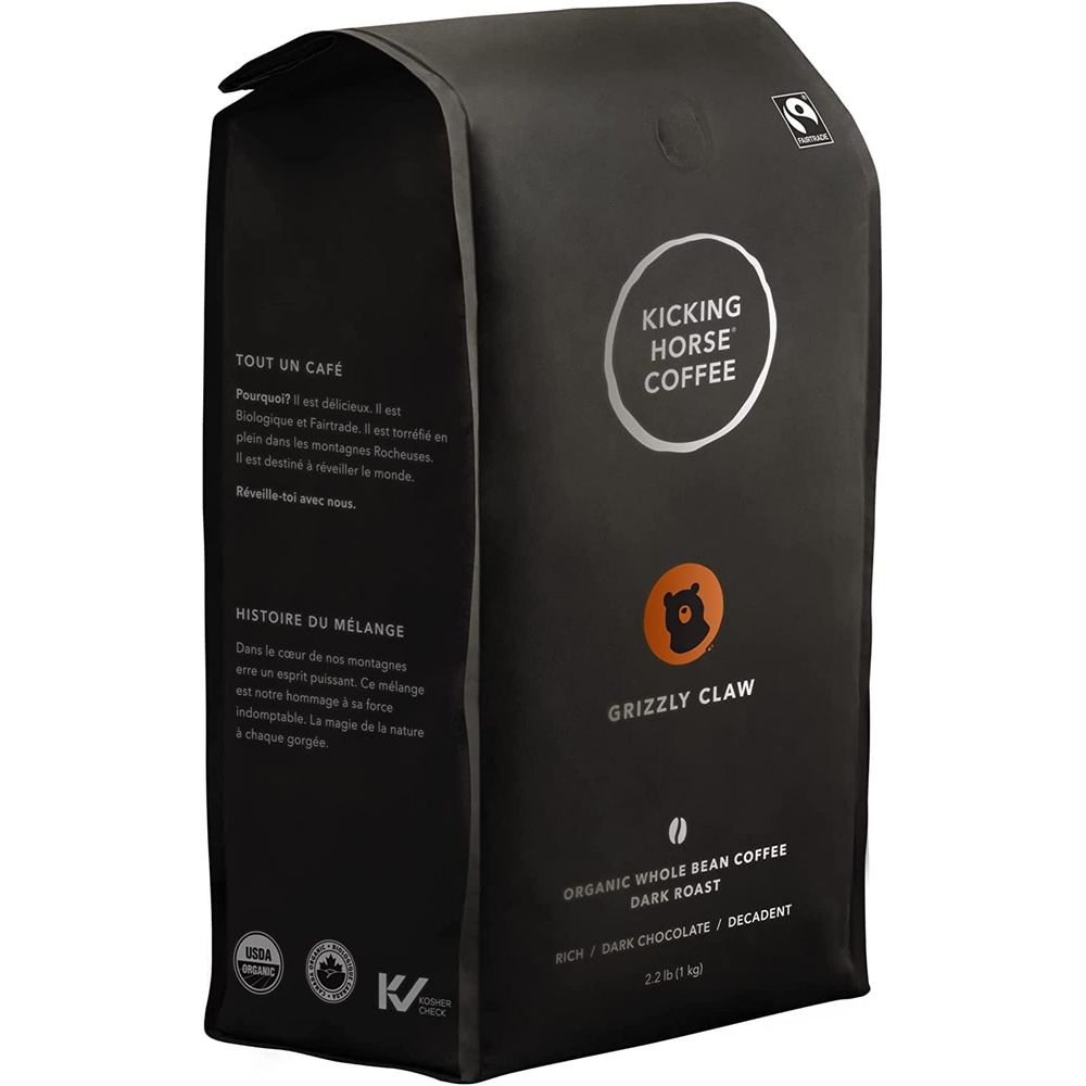 Kicking Horse Coffee, 454 Horse Power, Dark Roast, Whole Bean, 10 oz – Certified Organic, Fairtrade, Kosher Coffee 10 Ounce (Pack of 6)(35.2 Ounce (Pack of 6))