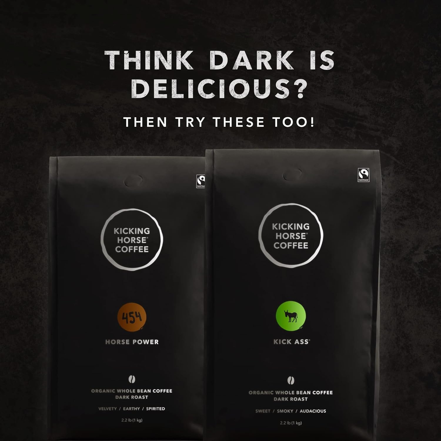 Kicking Horse Coffee, 454 Horse Power, Dark Roast, Whole Bean, 10 oz – Certified Organic, Fairtrade, Kosher Coffee 10 Ounce (Pack of 6)(35.2 Ounce (Pack of 6))