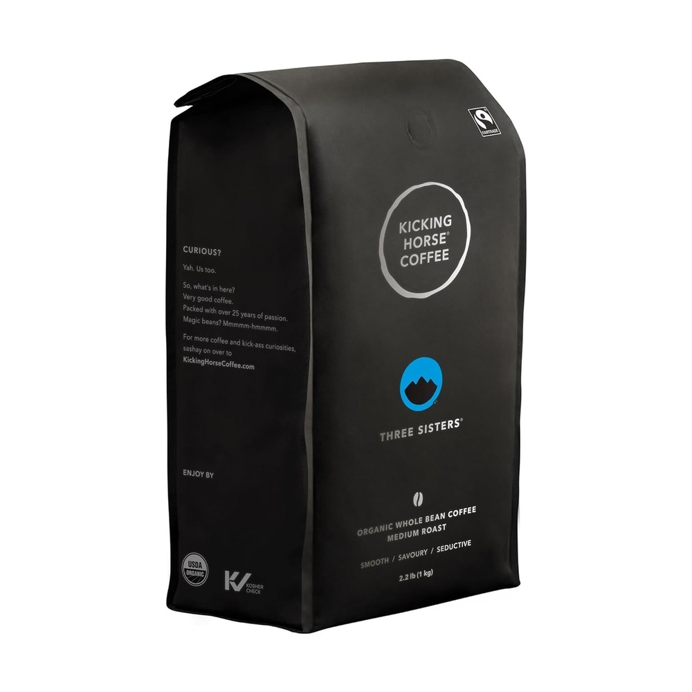 Kicking Horse Coffee, Grizzly Claw, Dark Roast, Whole Bean, 10 oz – Certified Organic, Fairtrade, Kosher Coffee (Pack of 6) (Packaging may vary),10 Ounce (Pack of 6)(35.2 Ounce (Pack of 1))