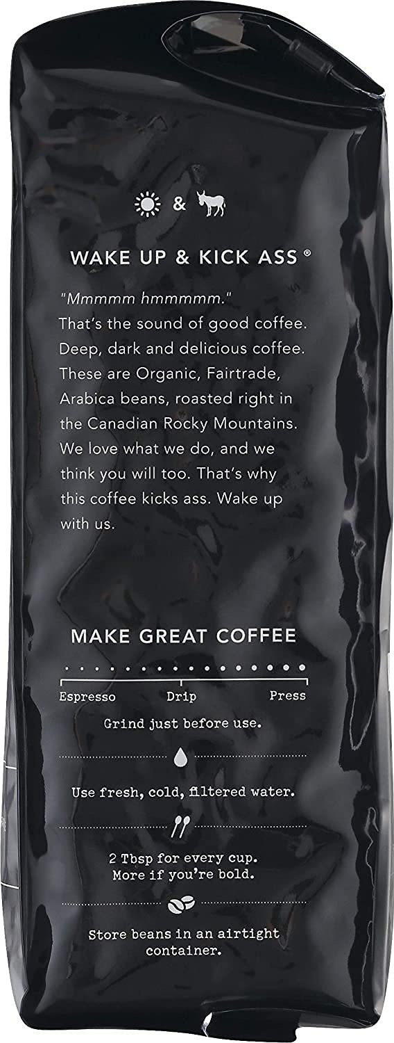 Kicking Horse Coffee, Kick Ass, Dark Roast, Whole Bean, 10 Oz(10 Ounce (Pack of 6))