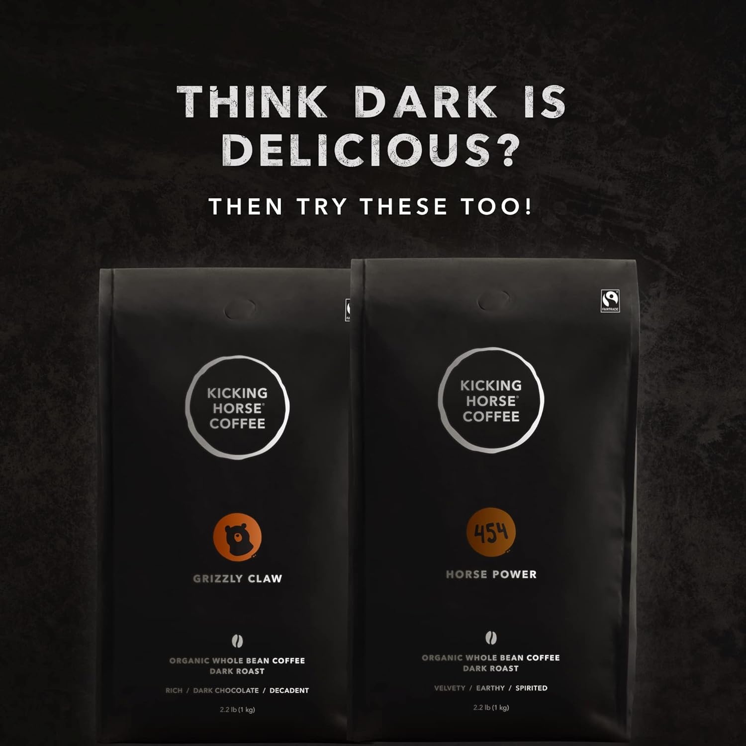 Kicking Horse Coffee, Grizzly Claw, Dark Roast, Whole Bean, 10 oz – Certified Organic, Fairtrade, Kosher Coffee (Pack of 6) (Packaging may vary),10 Ounce (Pack of 6)(35.2 Ounce (Pack of 6))